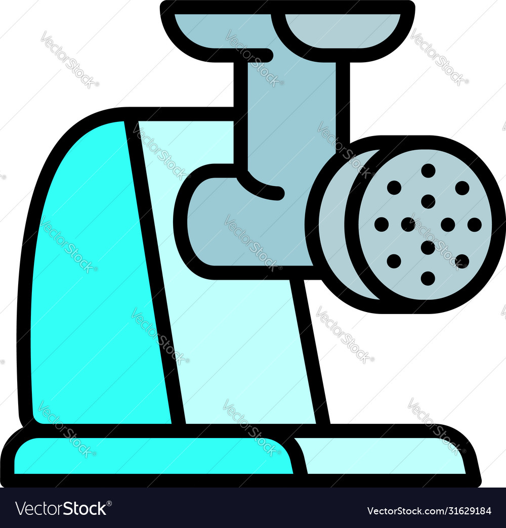 Electric meat grinder icon outline style Vector Image