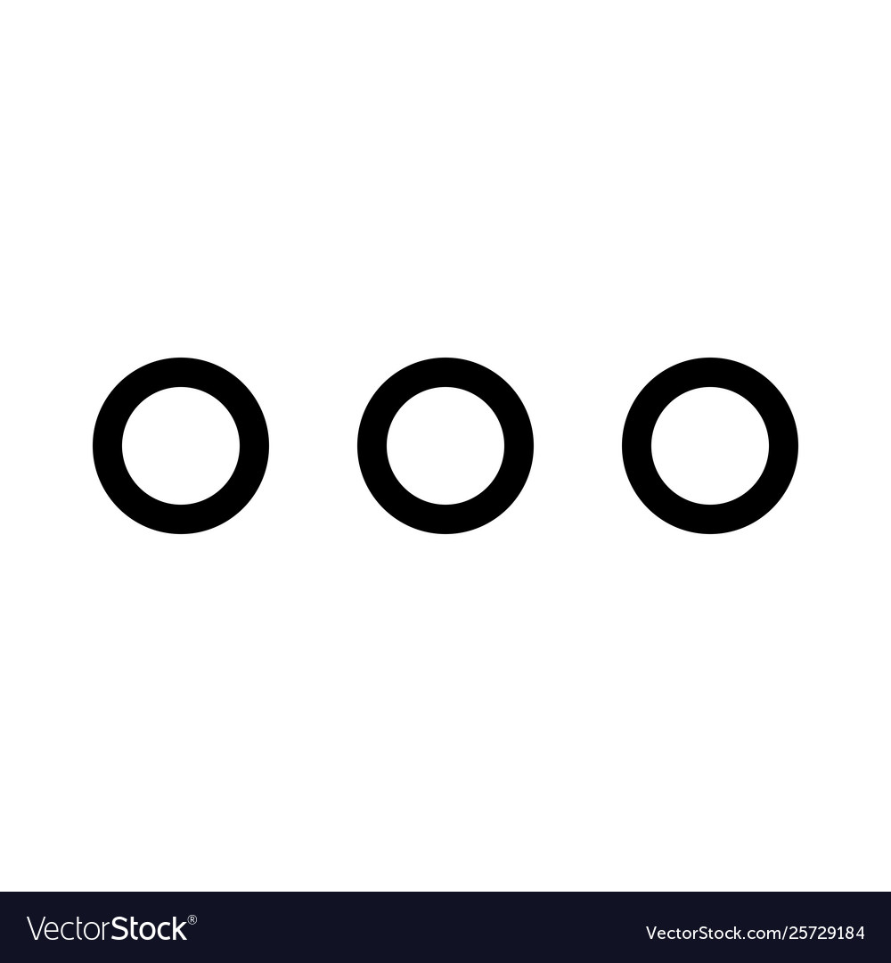 Horizontal Ellipsis Menu Button