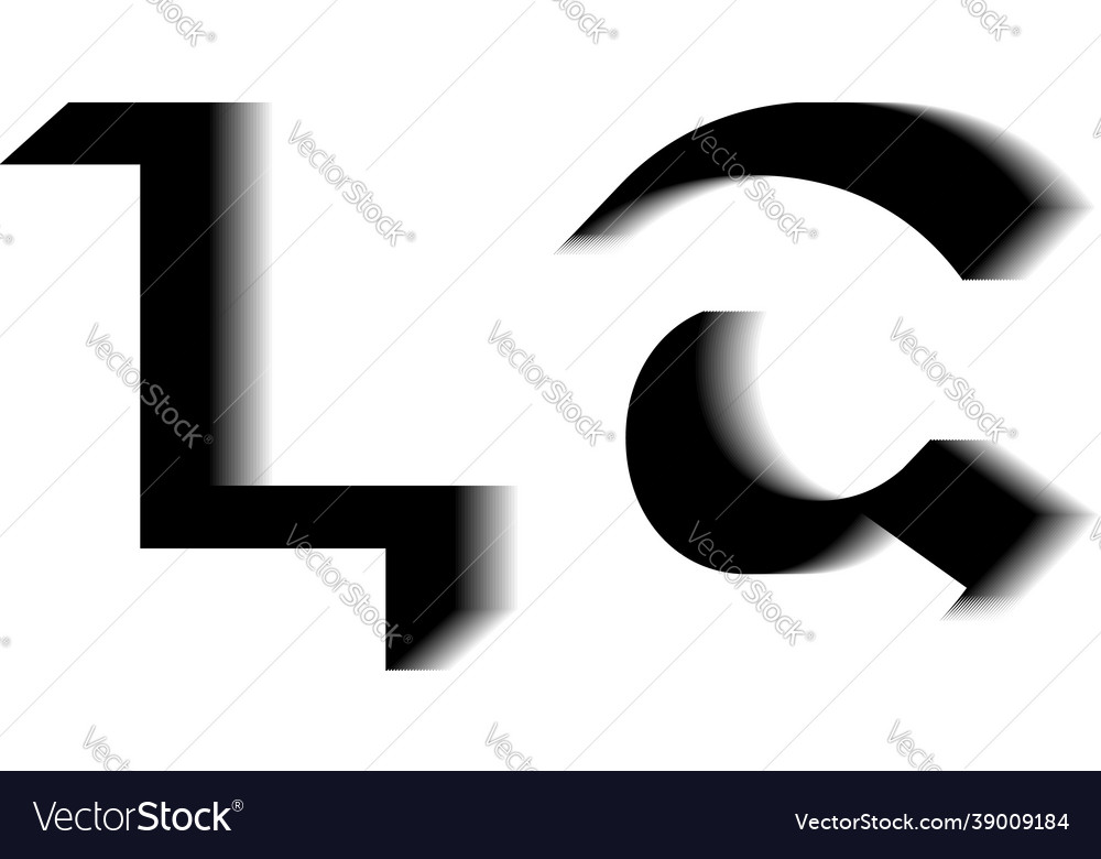Lc monogram shadow shape style