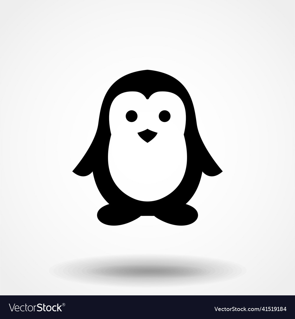 Penguin icon isolated sign symbol vector image Penguin icon isolated sign symbol