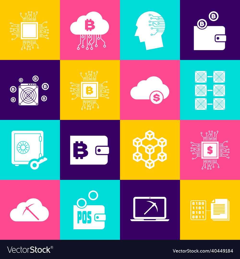 Set smart contract processor chip with dollar vector image Set smart contract processor chip with dollar