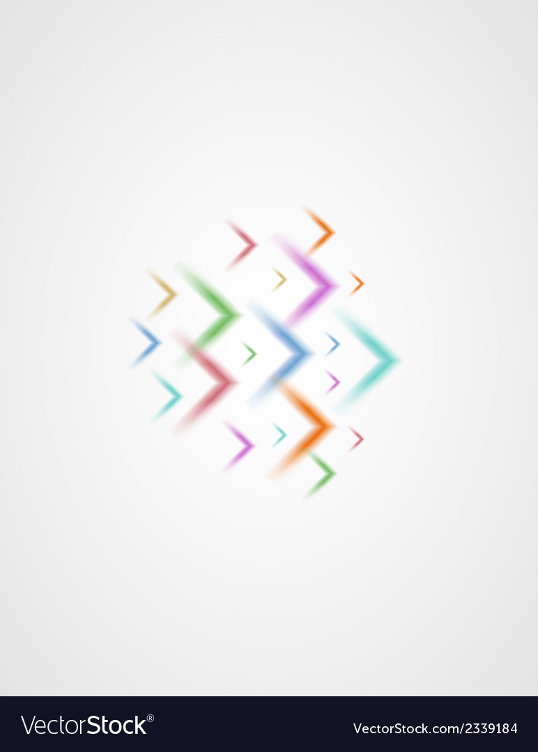 Small color arrows with different size