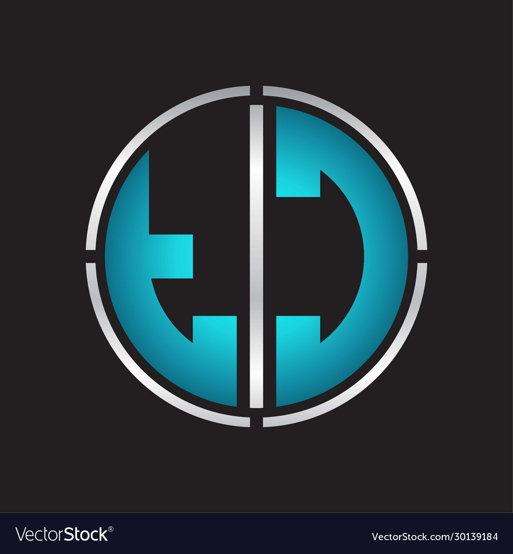 Tc logo initial with circle line cut design