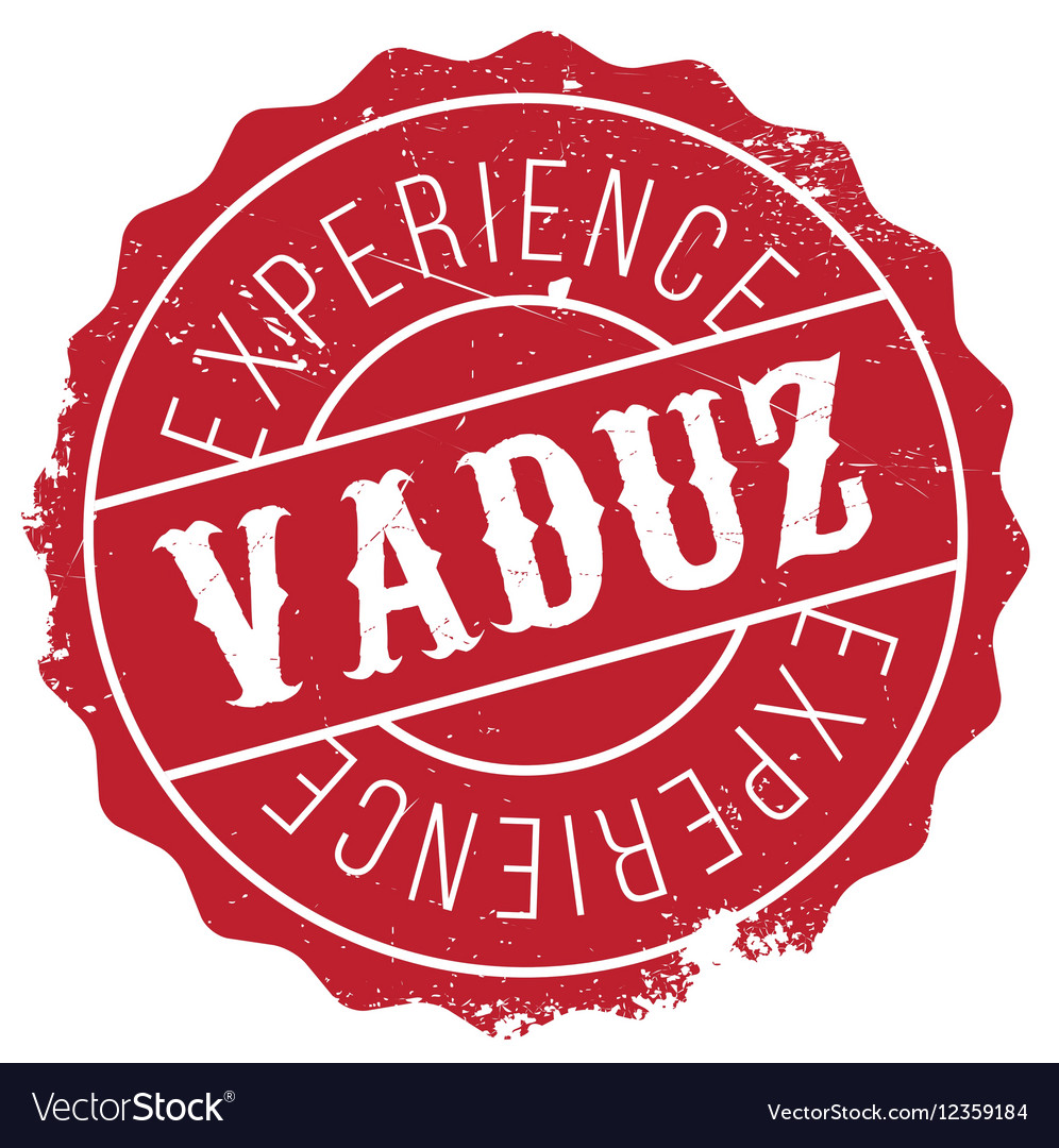 Vaduz stamp rubber grunge