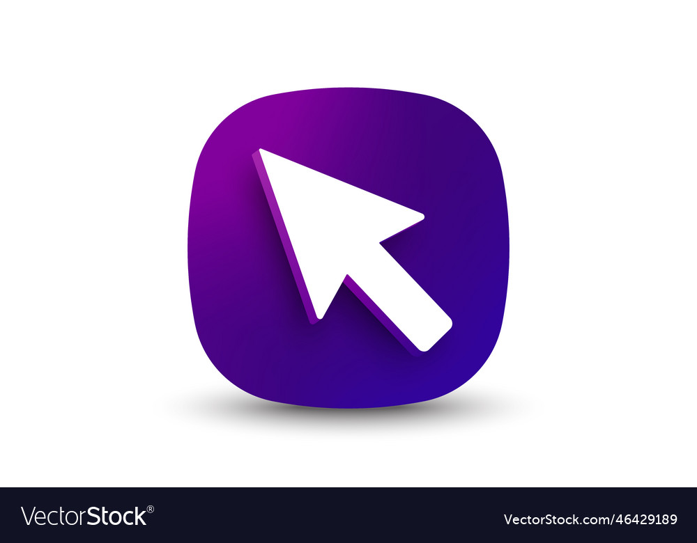 3D Maus Cursor Klicken Sie auf Pointer Icon