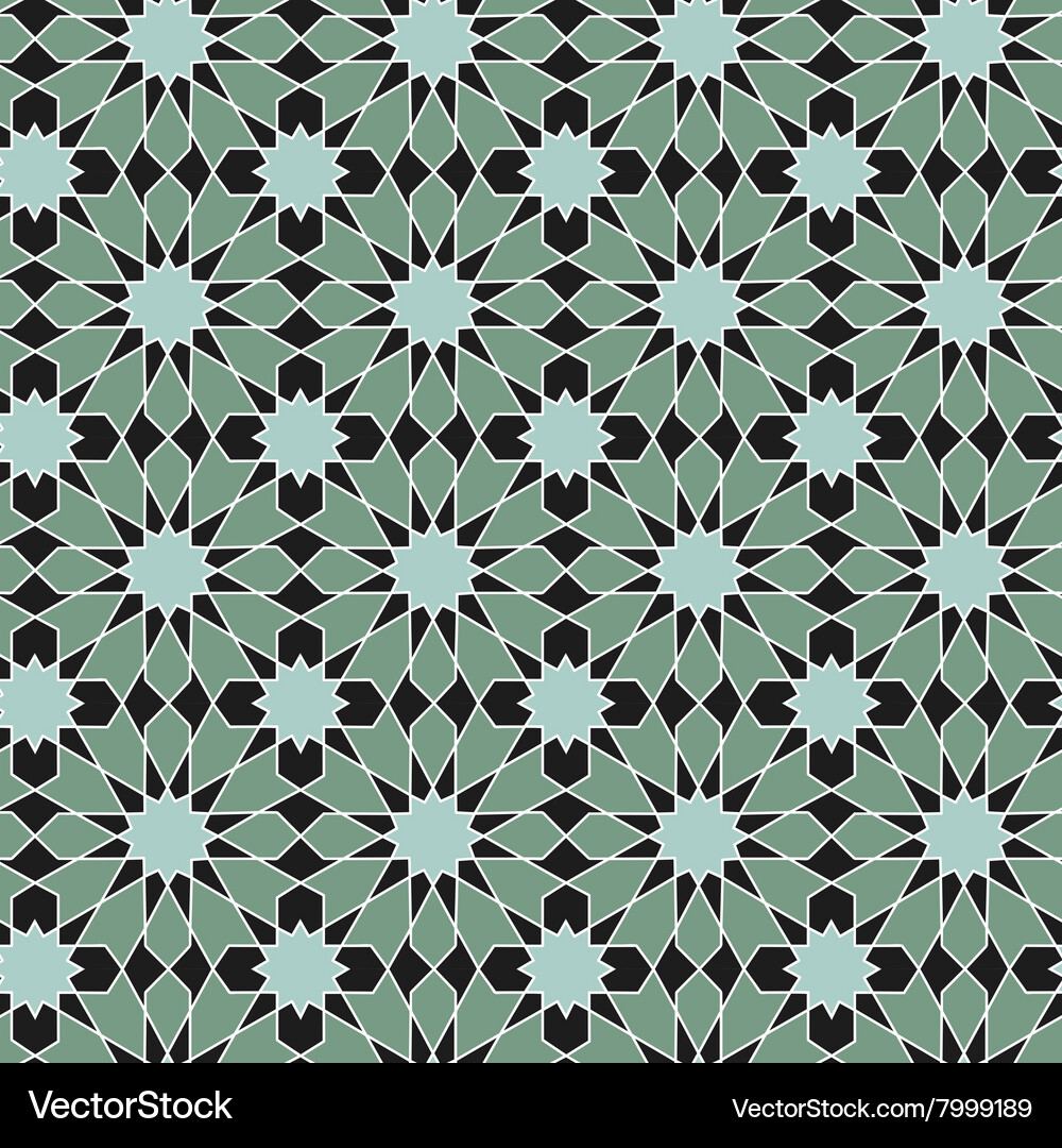 Arabic ornament seamless pattern Royalty Free Vector Image