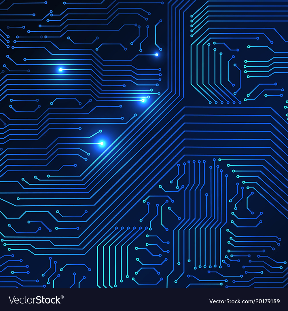 Computer circuit board Royalty Free Vector Image