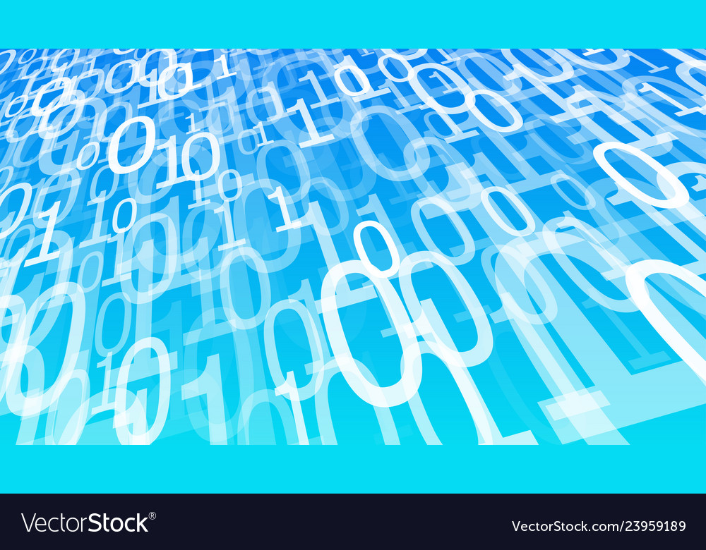Futuristic technology concept backdrop binary vector image Futuristic technology concept backdrop binary