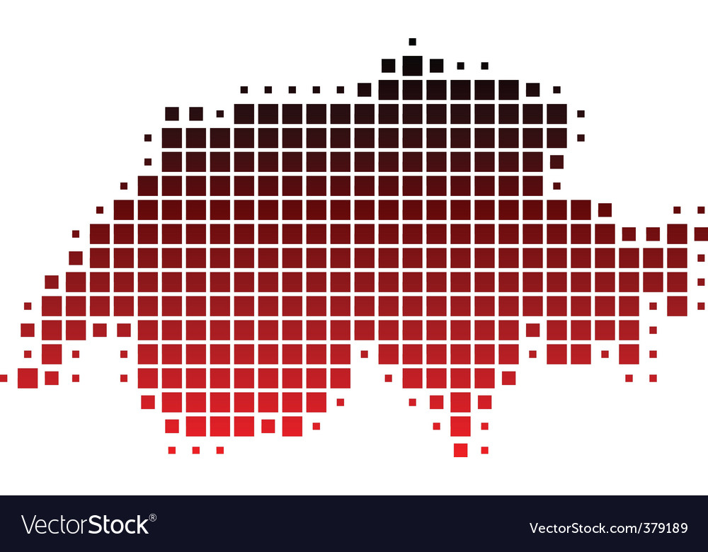 Map of switzerland Royalty Free Vector Image - VectorStock