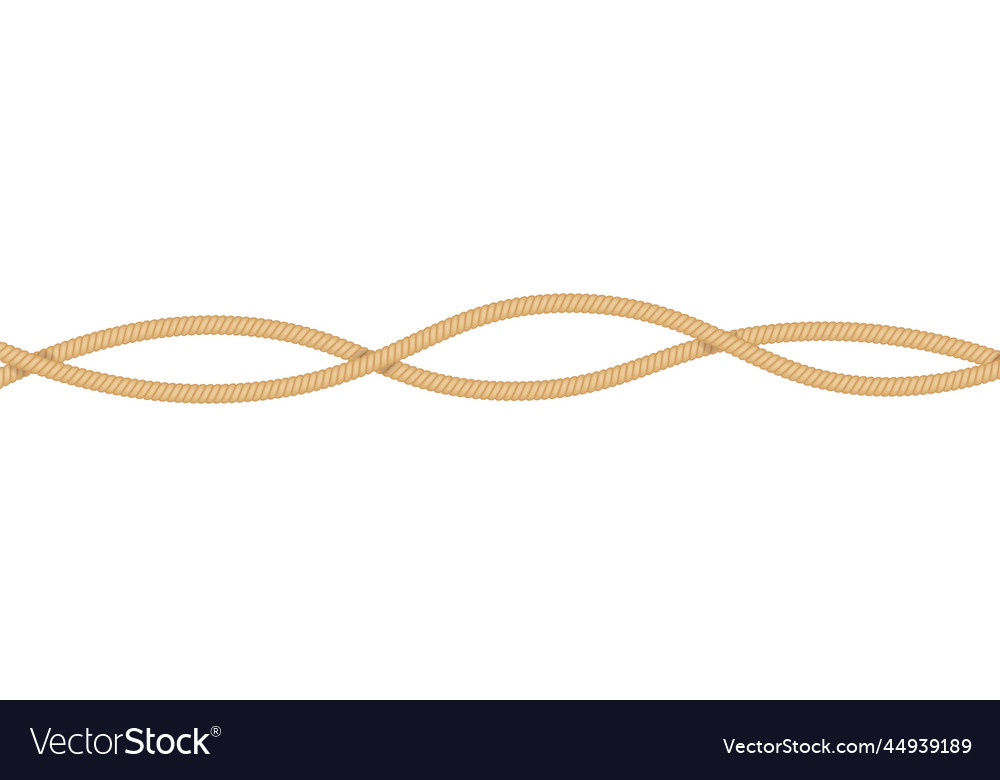 Nautical loops knots for rope realistic Royalty Free Vector
