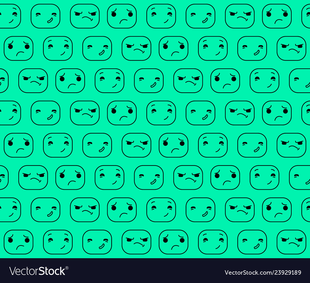 Pattern expression smilies emotions faces