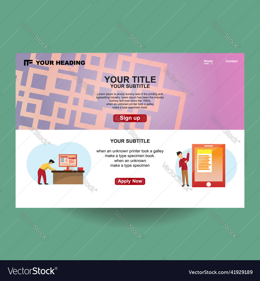 Web site design template art