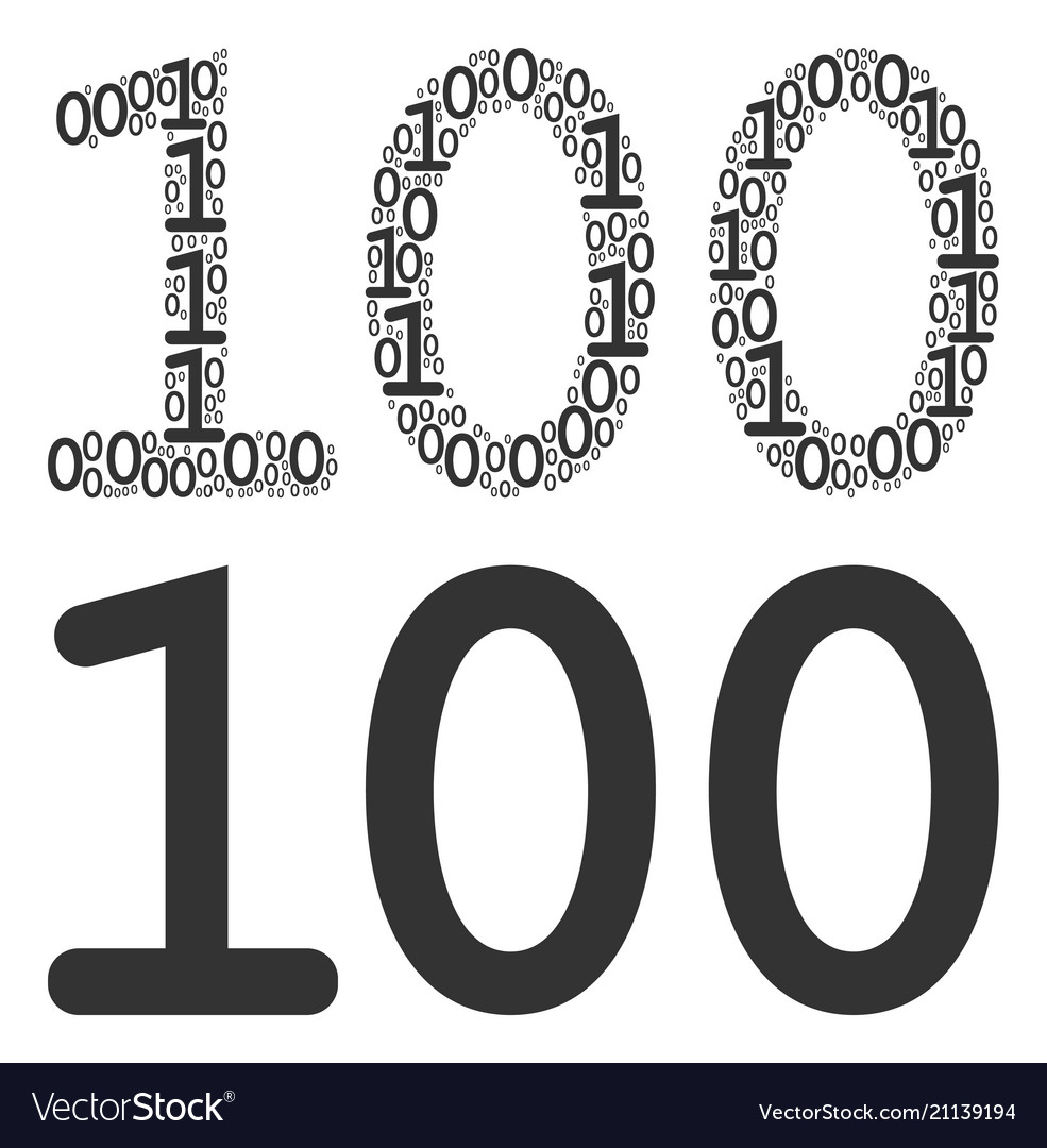 100 Textzusammensetzung binärer Ziffern