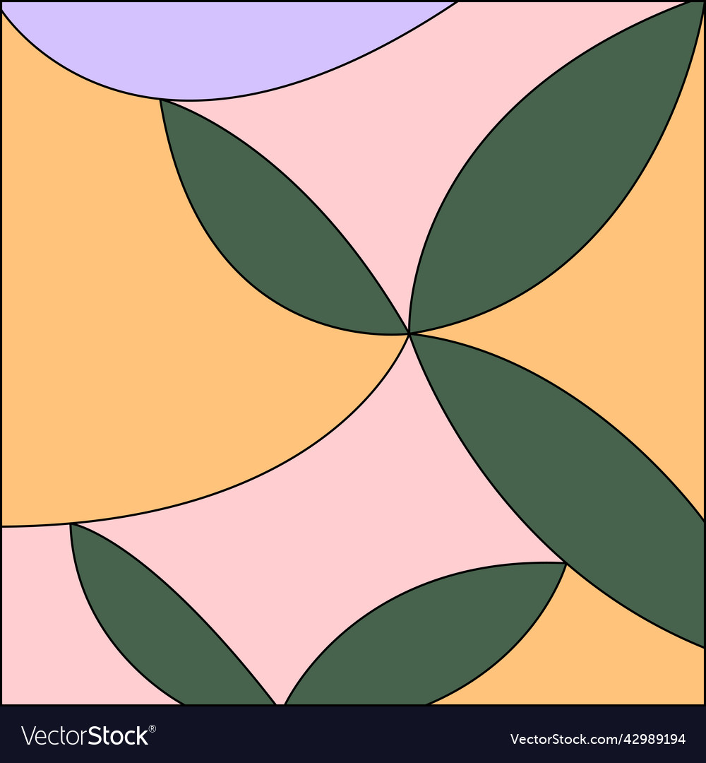 Abstract background with round geometric shapes vector image Abstract background with round geometric shapes