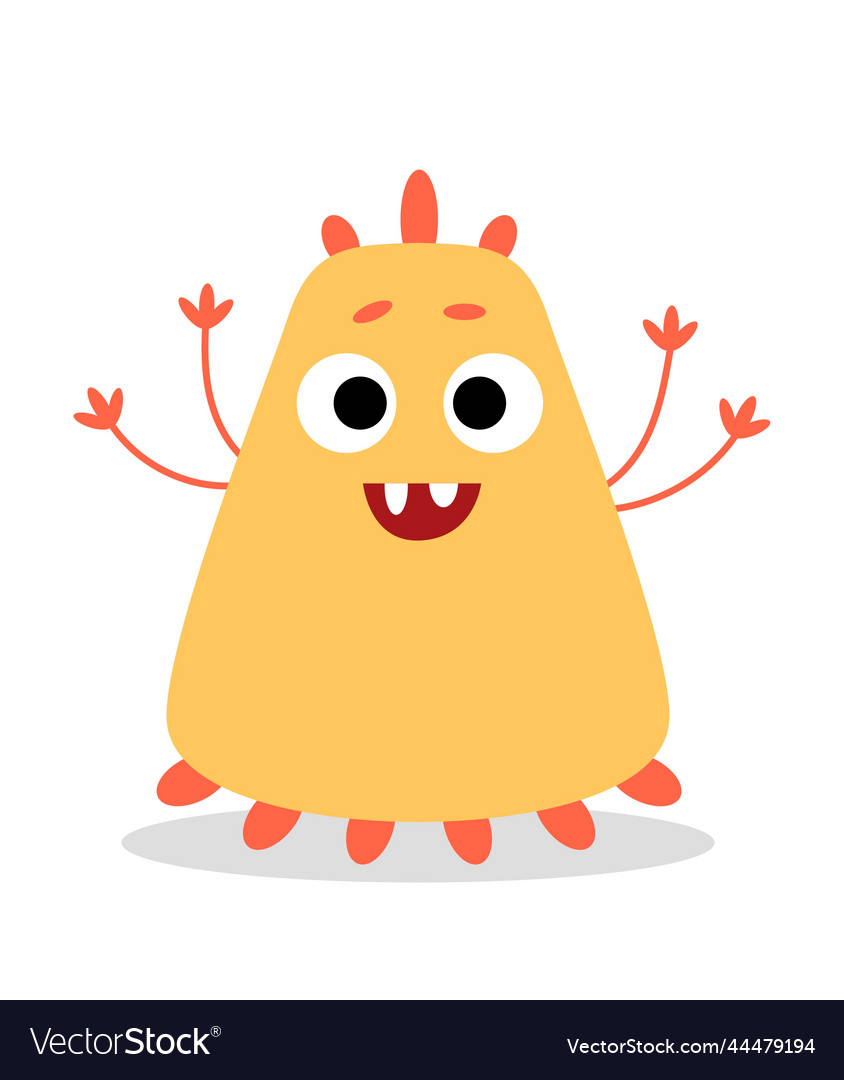 Süße gelbe Monster