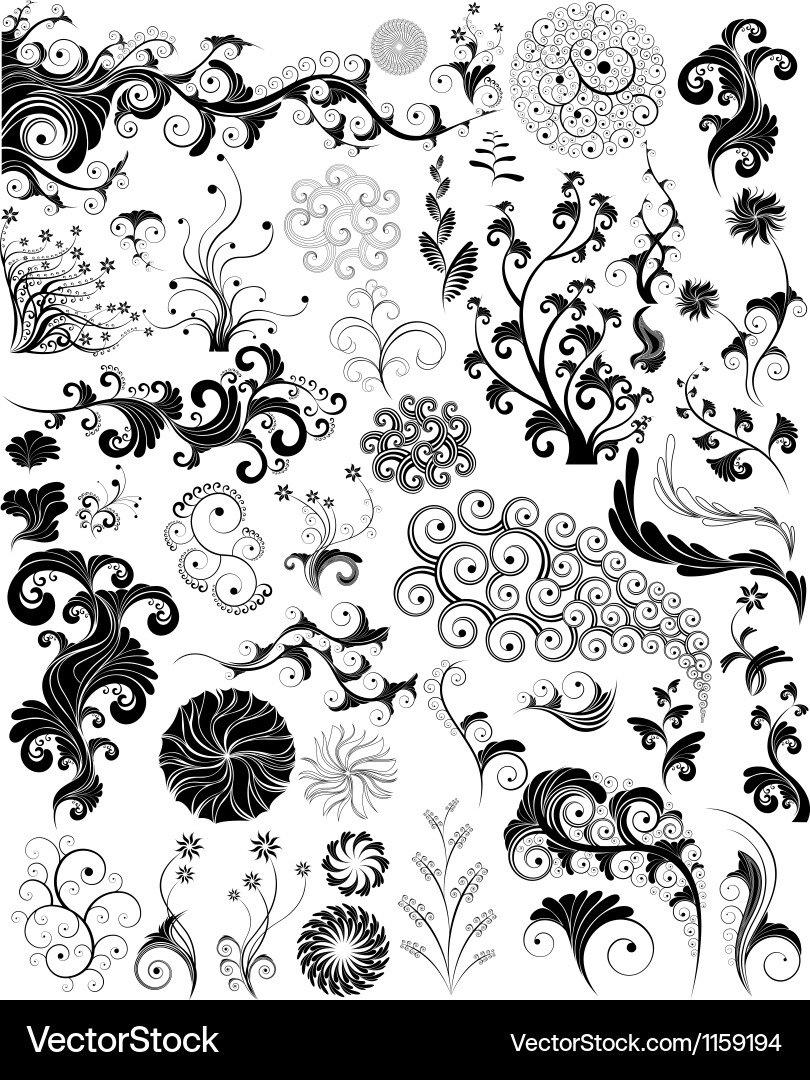 Design elements Royalty Free Vector Image - VectorStock