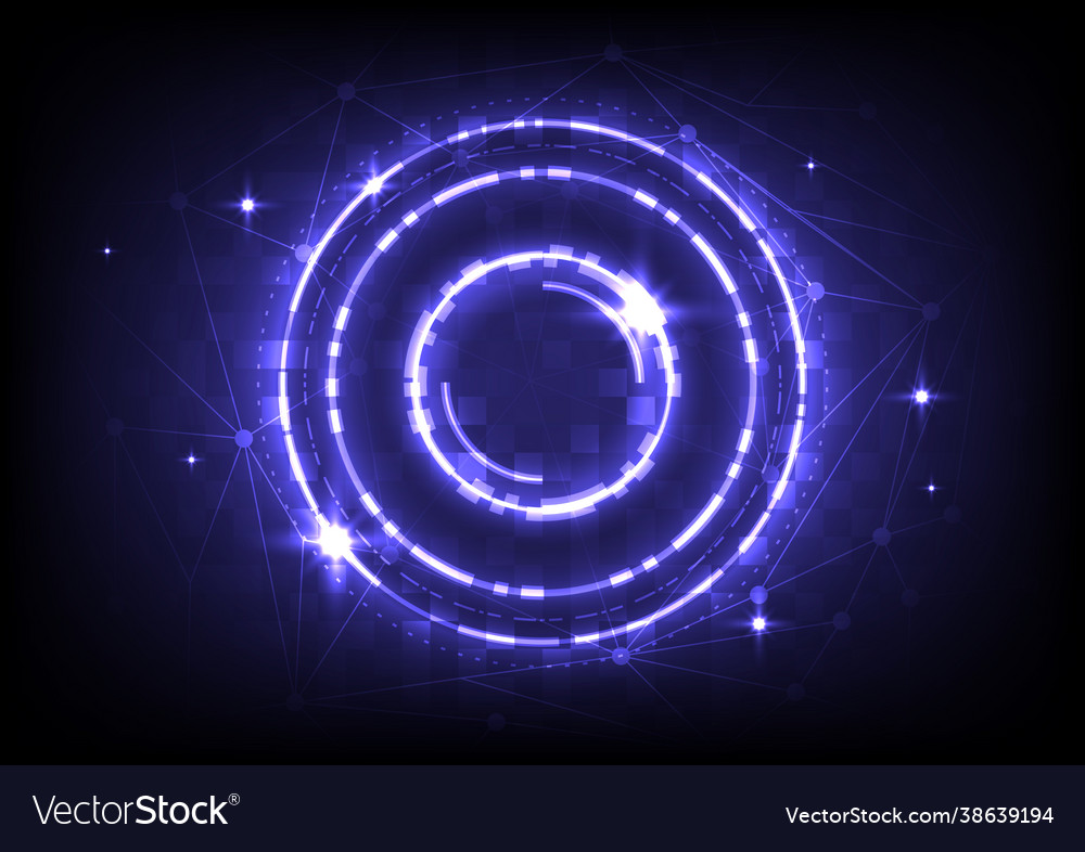 Element computer data abstract hologram vector image Element computer data abstract hologram