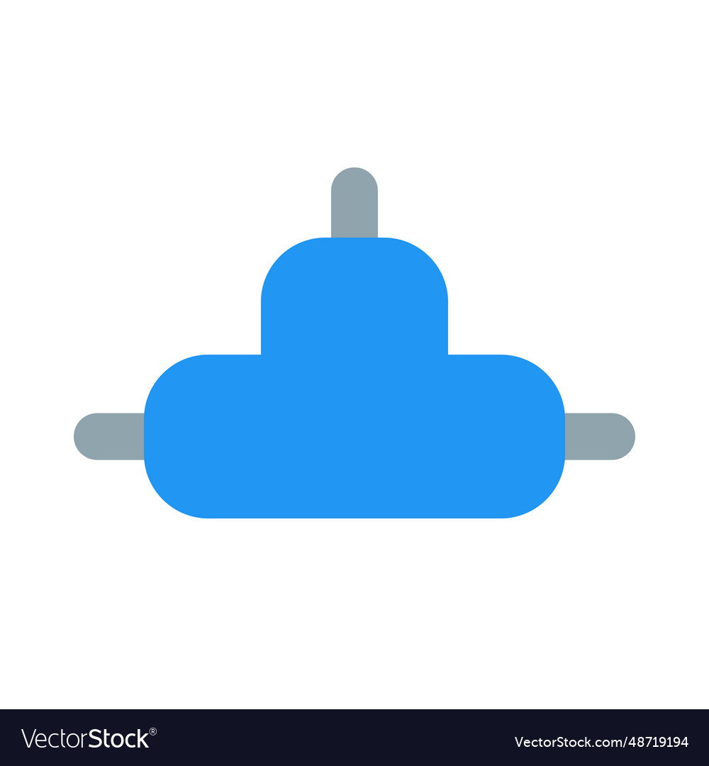 Integration hub three way isolated on a white