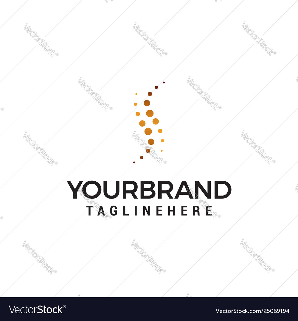 Letter S Dot Logo S Letter Design With Dots Logo Vector Image