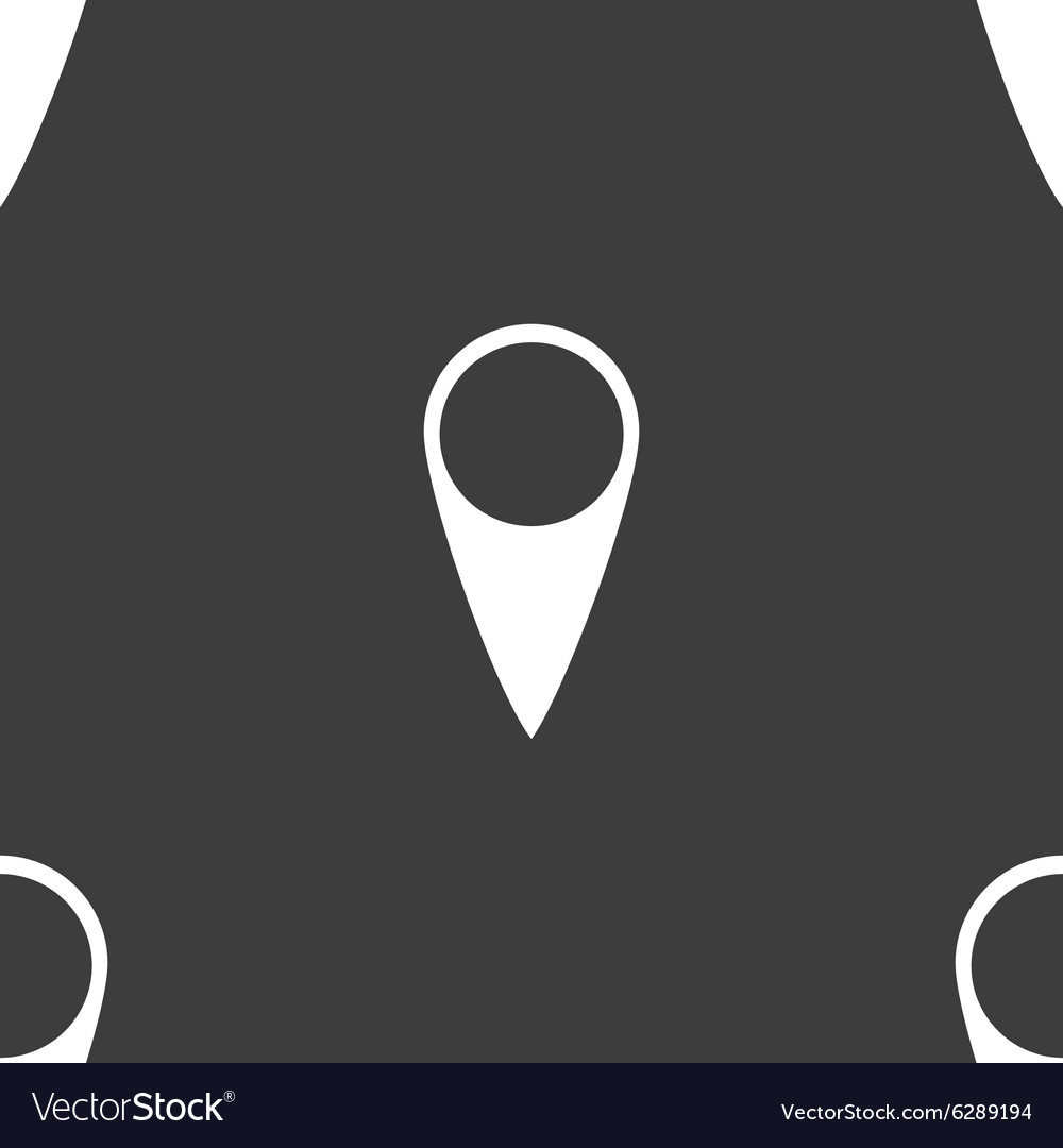 Map pointer icon gps location symbol seamless