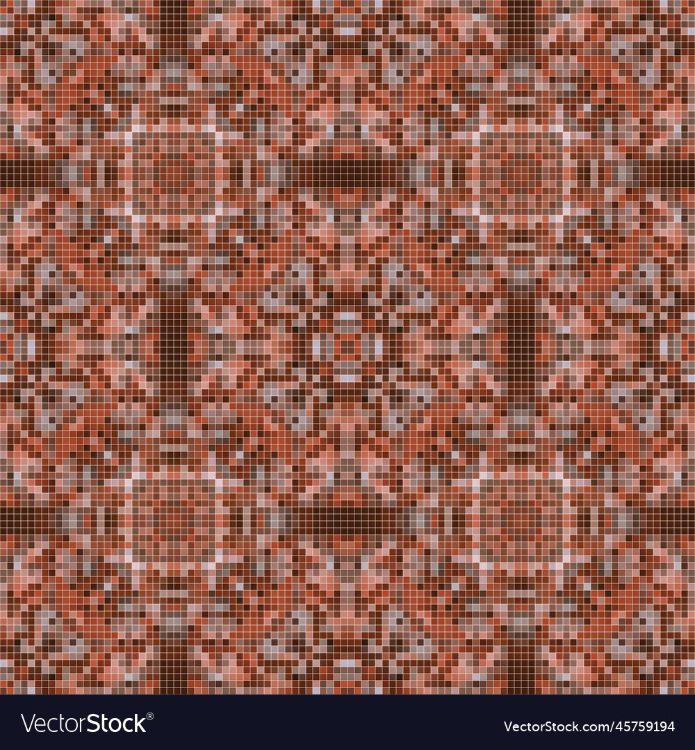 Pixel mosaic seamless pattern design repeat Vector Image Pixel mosaic seamless pattern design repeat