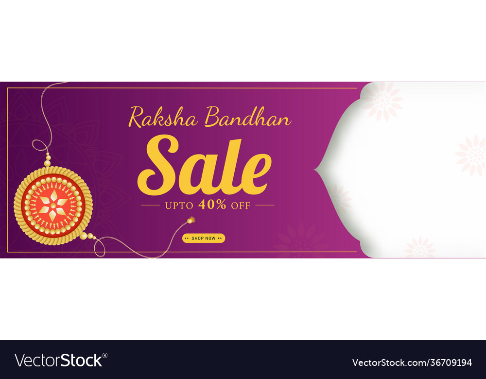 Raksha bandhan verkaufen Header oder Banner-Design