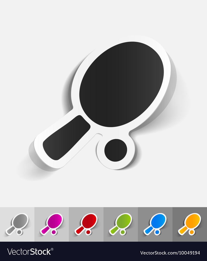 Realistic design element ping-pong