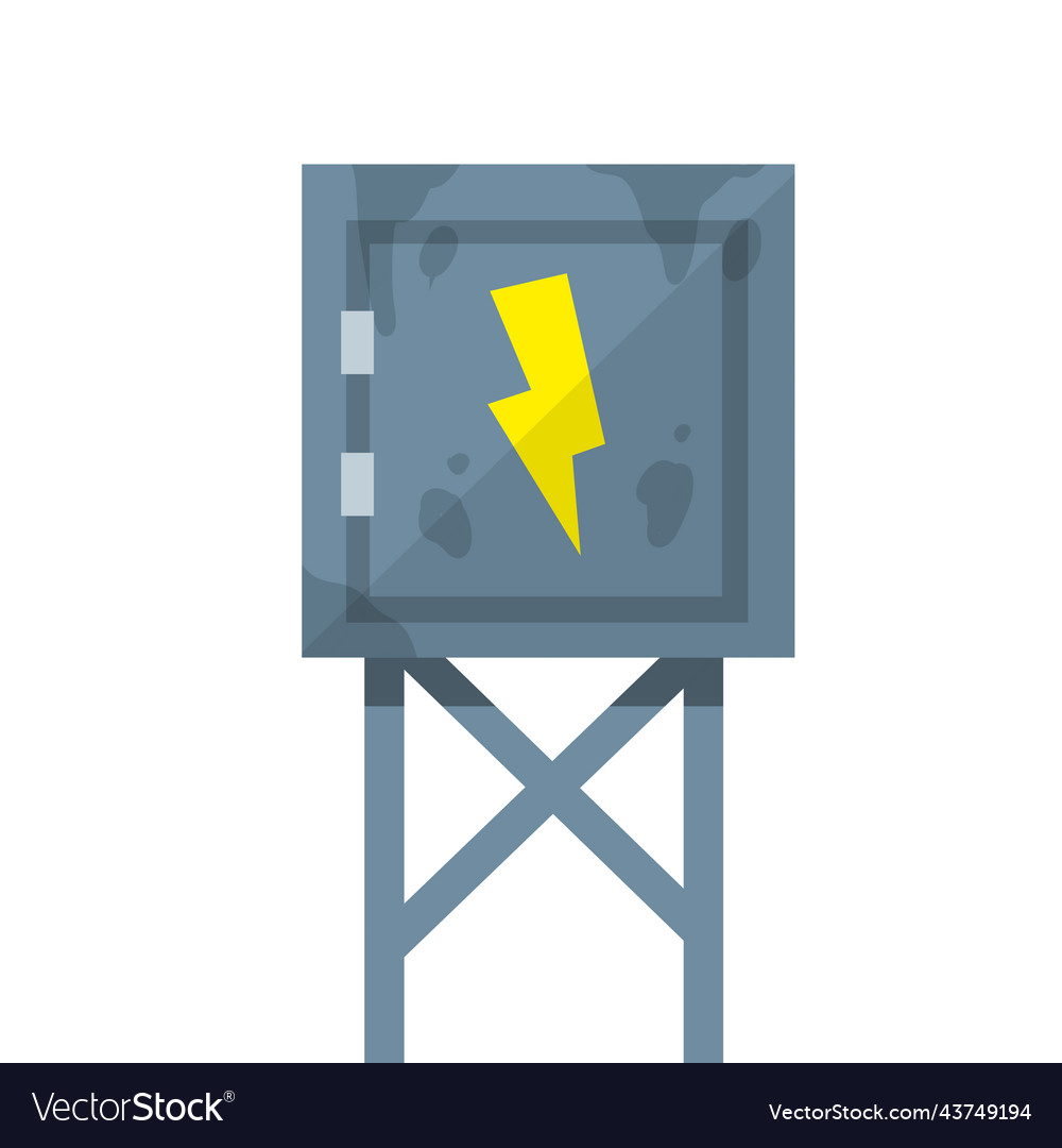 Switchboard high voltage sensor vector image Switchboard high voltage sensor