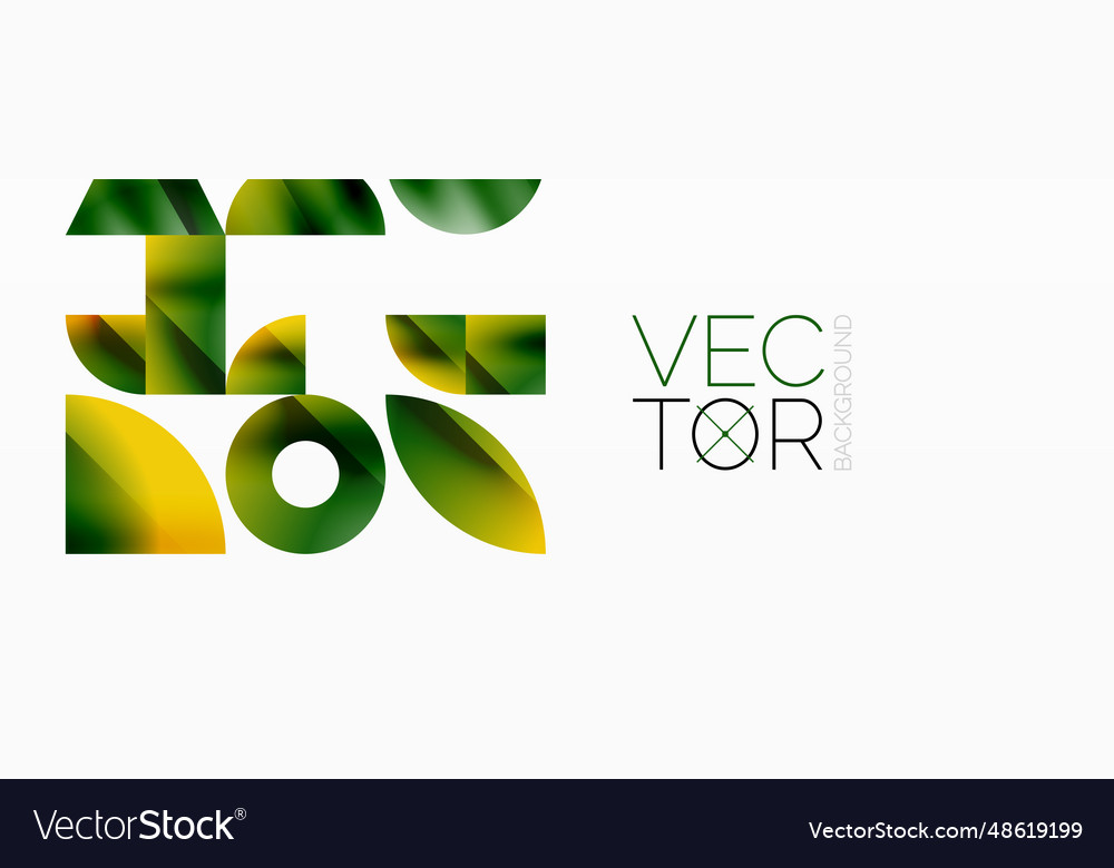 Assorted geometric shapes unite in a minimalistic vector image Assorted geometric shapes unite in a minimalistic