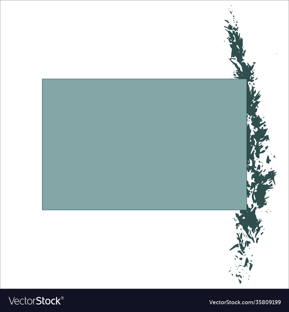 Blue rectangle background for text with spike Vector Image Blue rectangle background for text with spike