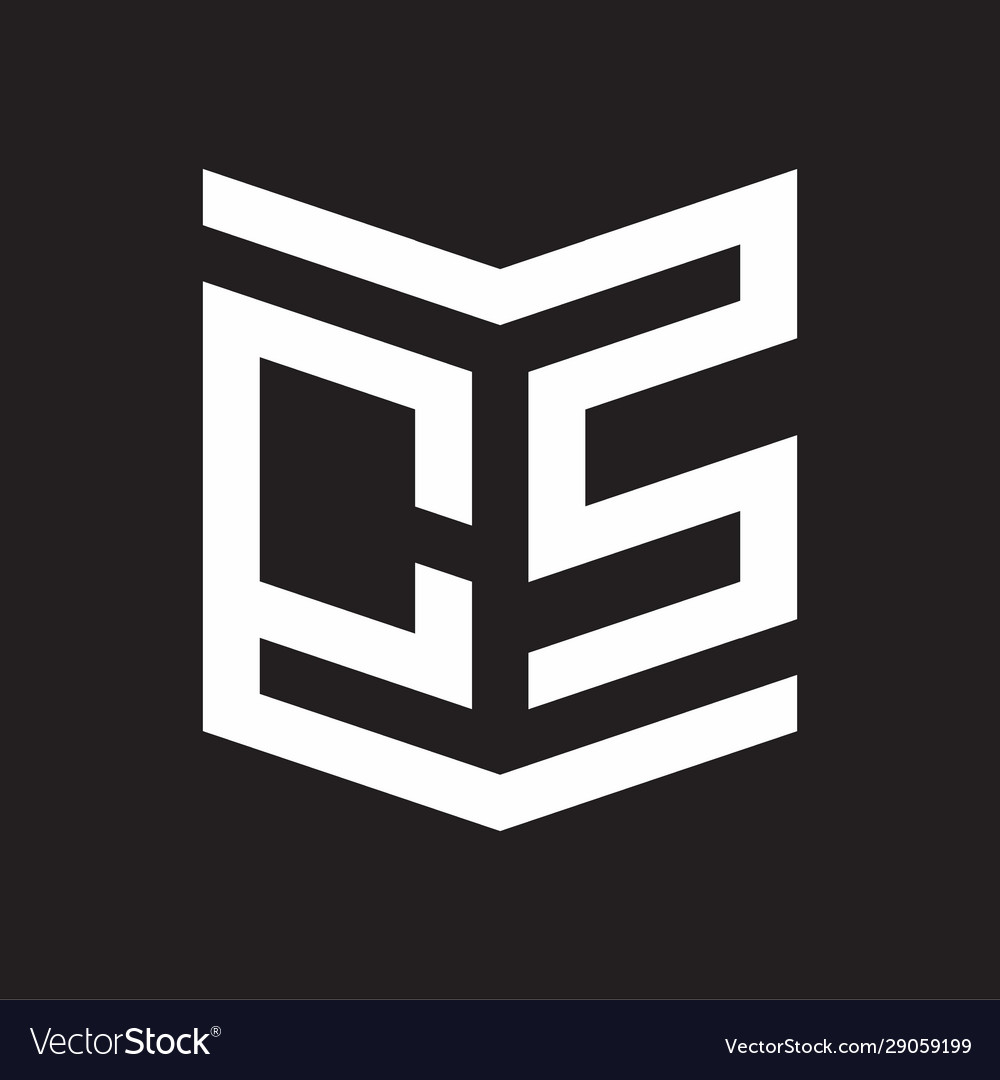 Cs logo emblem monogram with shield style design