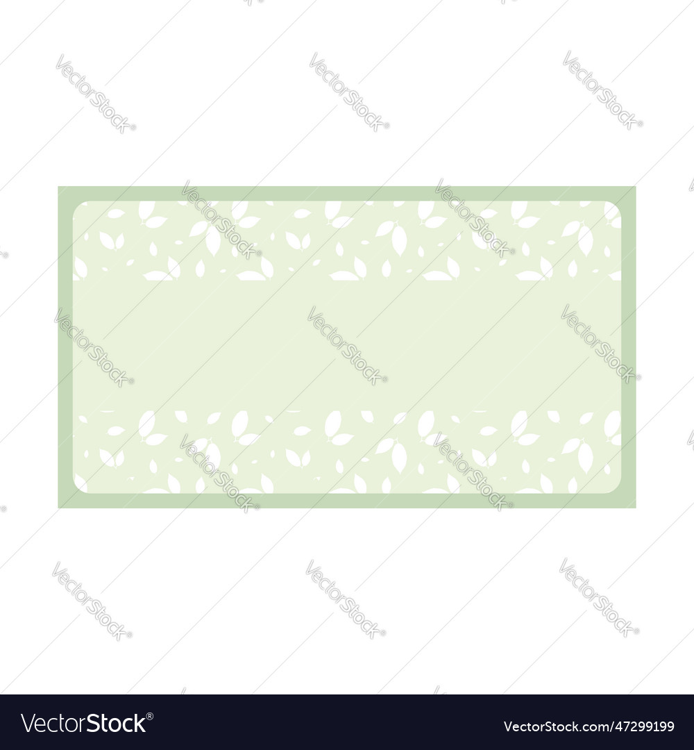 Horizontal rectangular print template invitation vector image Horizontal rectangular print template invitation
