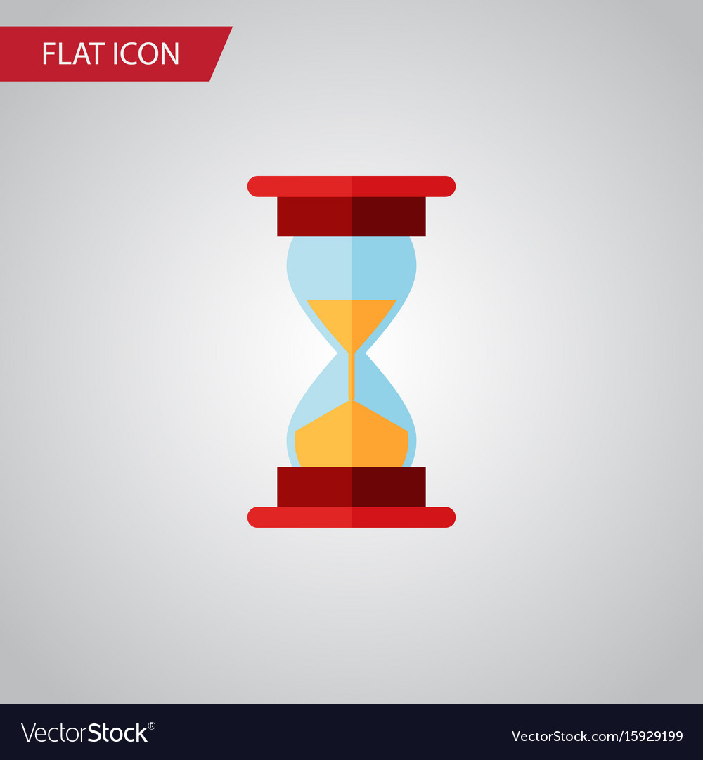 Isolated sand timer flat icon loading
