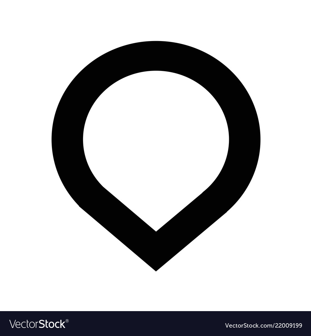 Map pointer gps icon