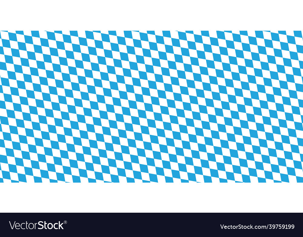 Oktoberfest pattern with blue and white rhombus Vector Image