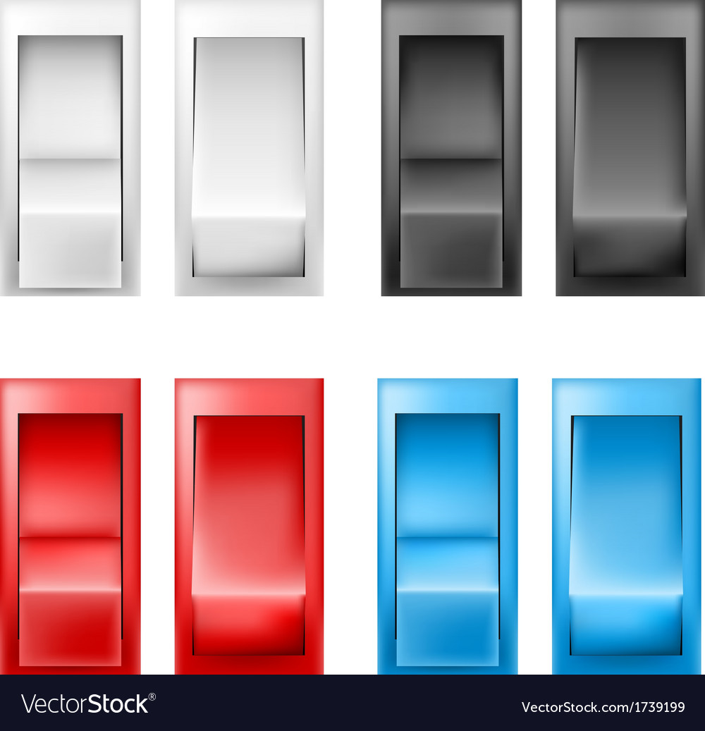 Switch set Royalty Free Vector Image - VectorStock