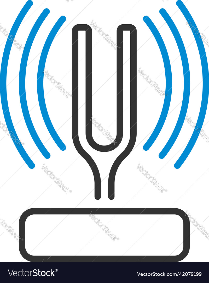 Tuning fork icon Royalty Free Vector Image VectorStock