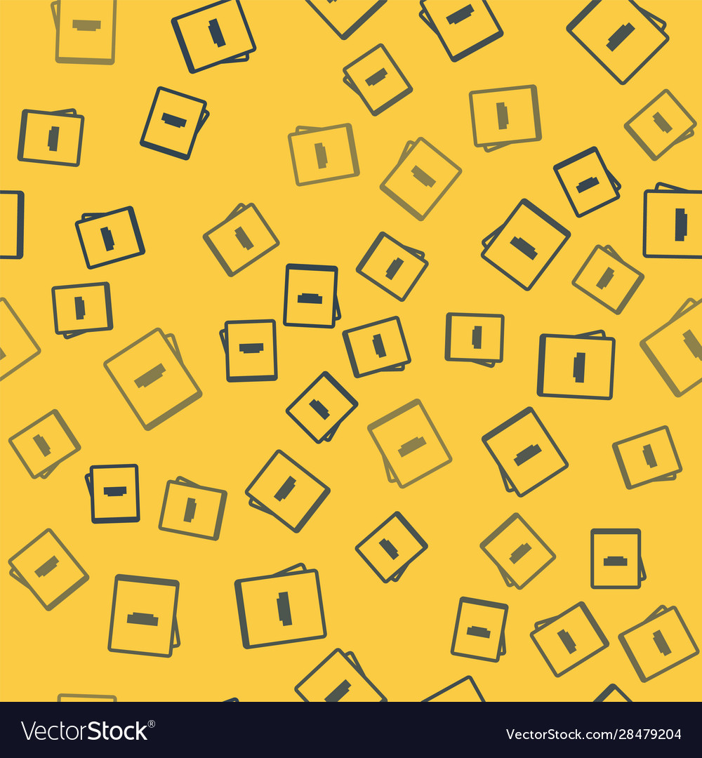 Blue line notebook icon isolated seamless pattern vector image Blue line notebook icon isolated seamless pattern