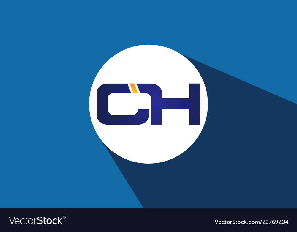 C h initial letter logo design creative modern