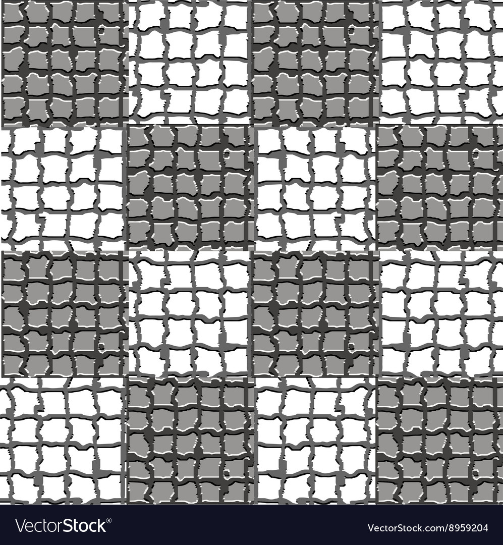 Checkered mosaic pattern