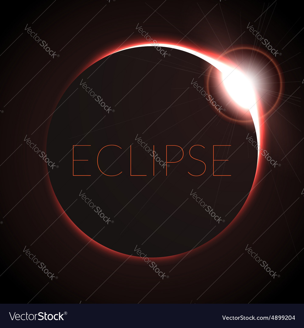 Eclipse Royalty Free Vector Image - VectorStock