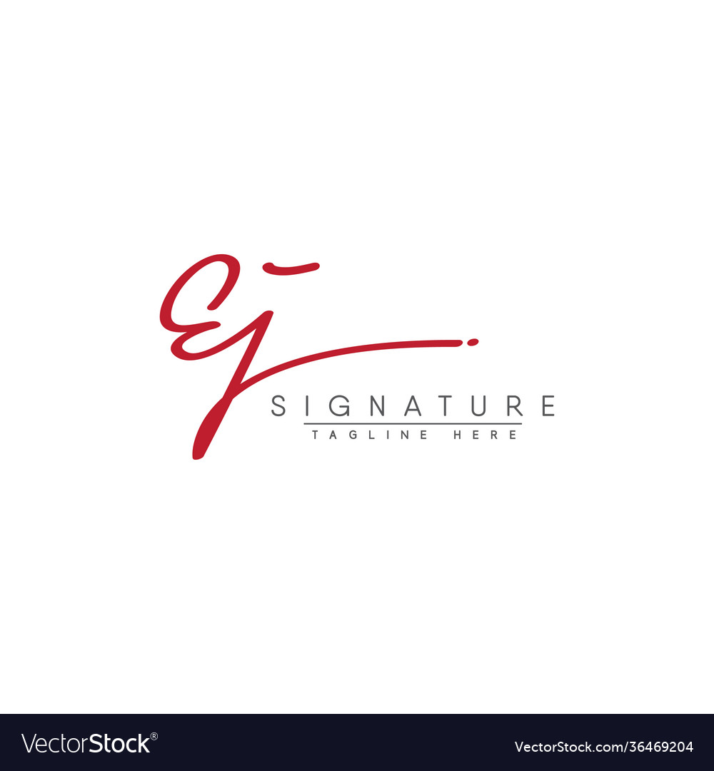 Elegant EJ Initial Logo - Signature Style