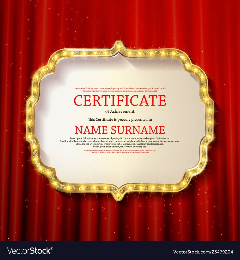 Elegant template of diploma