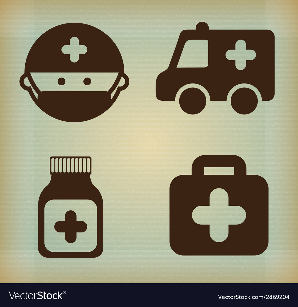 Medical design over beige background