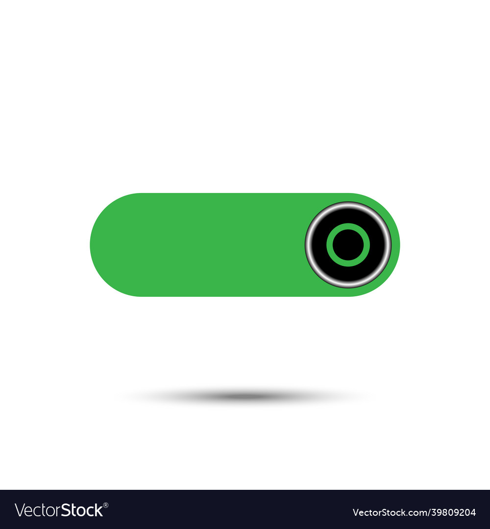 On off switch slider style power buttons vector image On off switch slider style power buttons