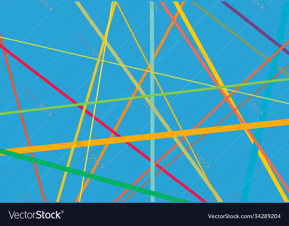 Random oblique tilt skew intersecting lines