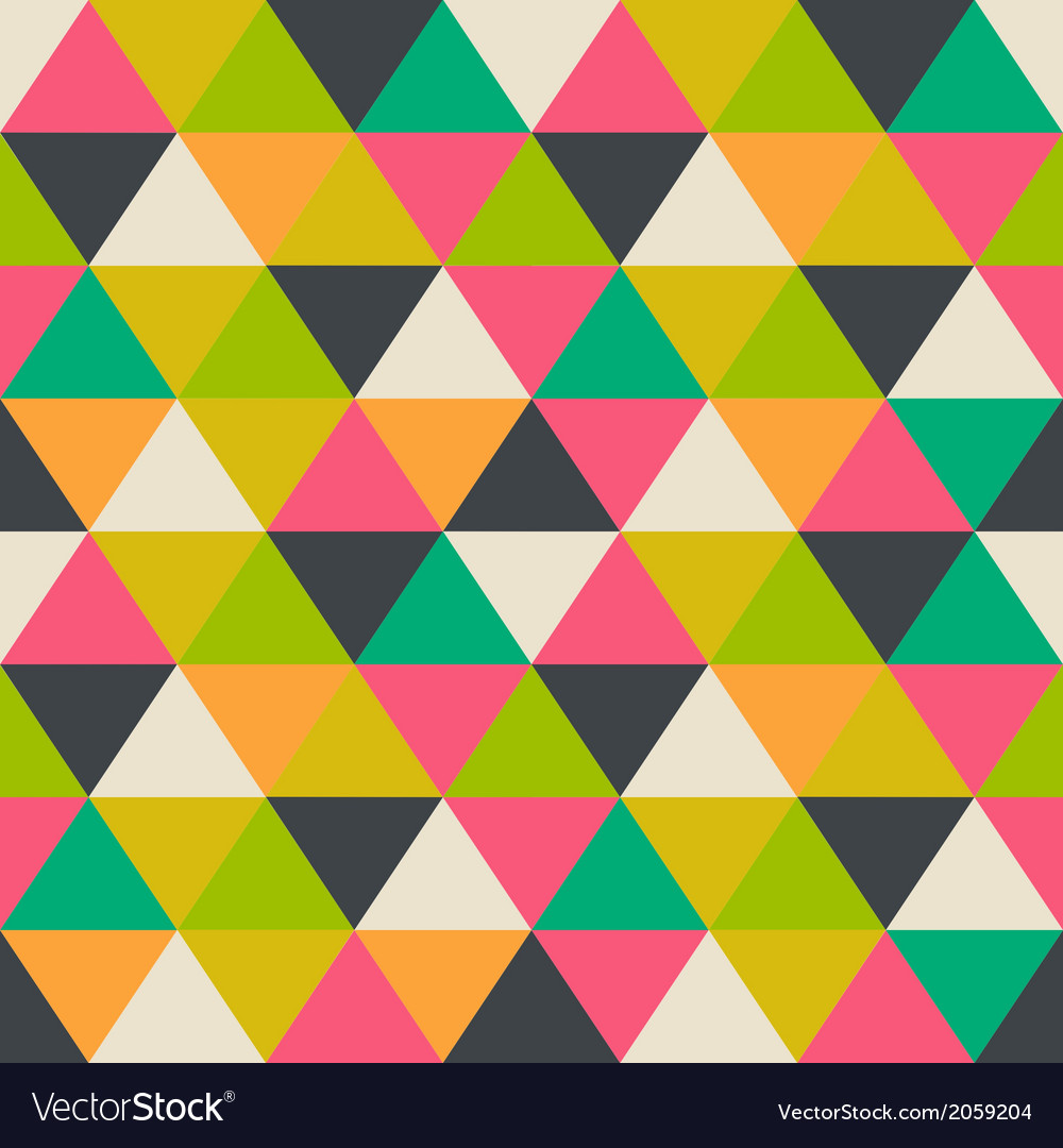 Retro Geometric Mosaic Pattern