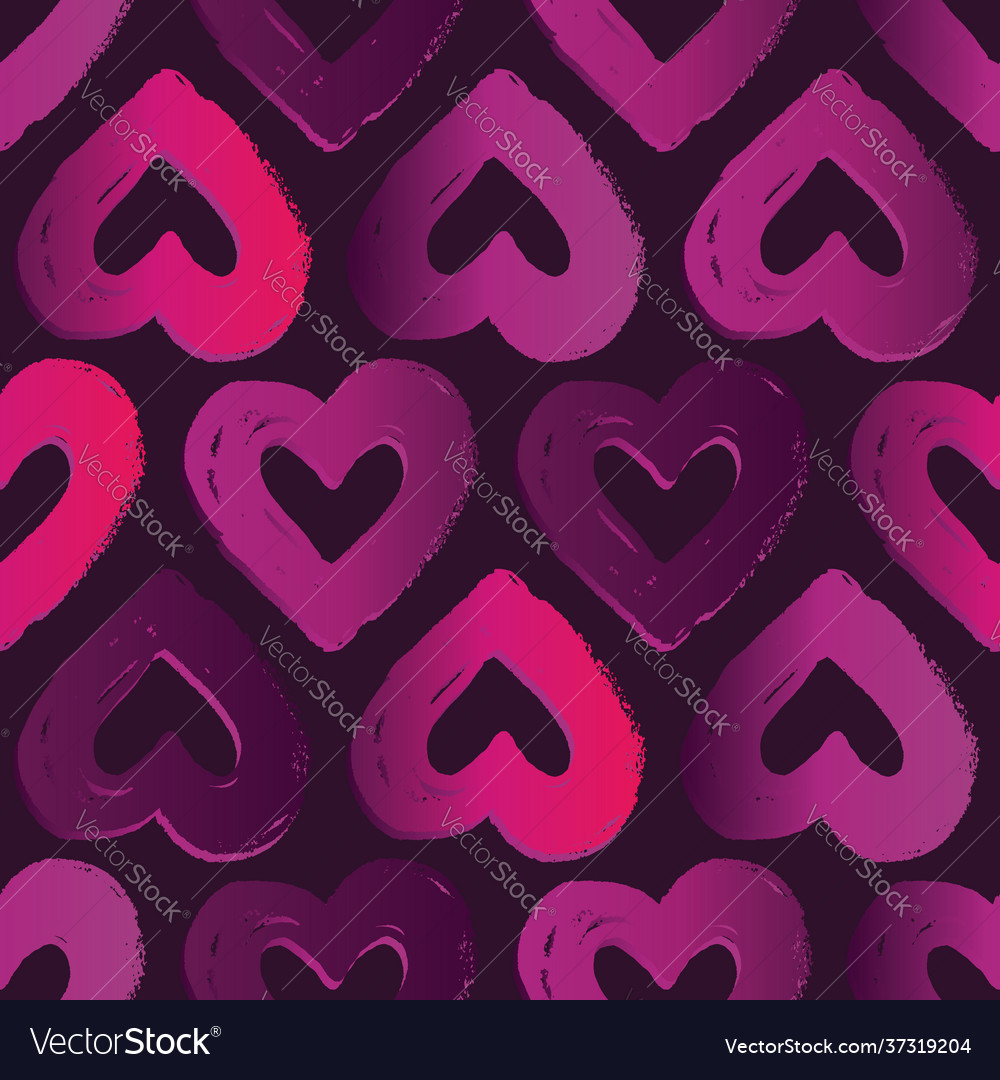 Seamless pattern with hearts abstract background