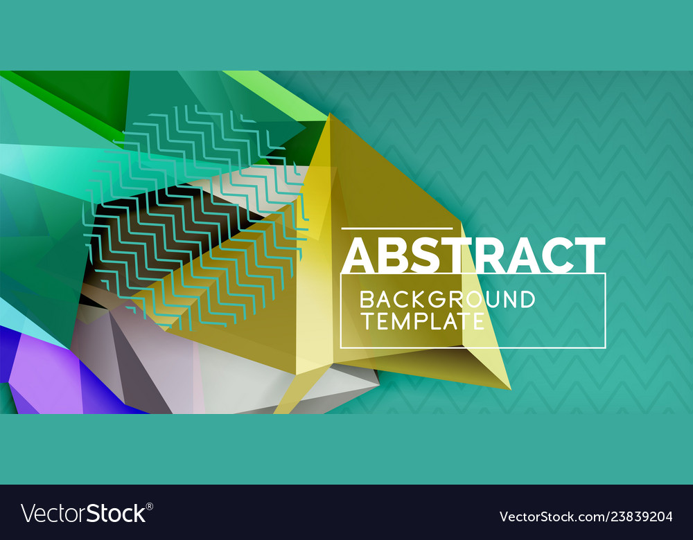 Triangular 3d geometric shapes background