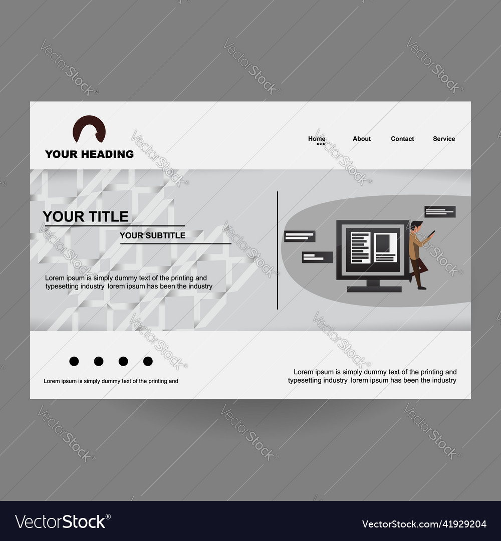 Web site design template art